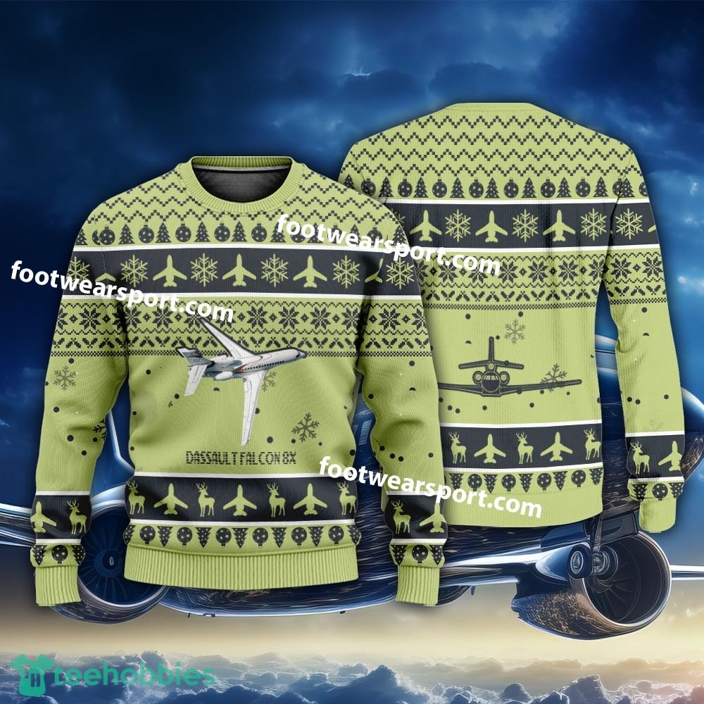 Aircraft Dassault Falcon 8X Christmas Sweater Gift Christmas