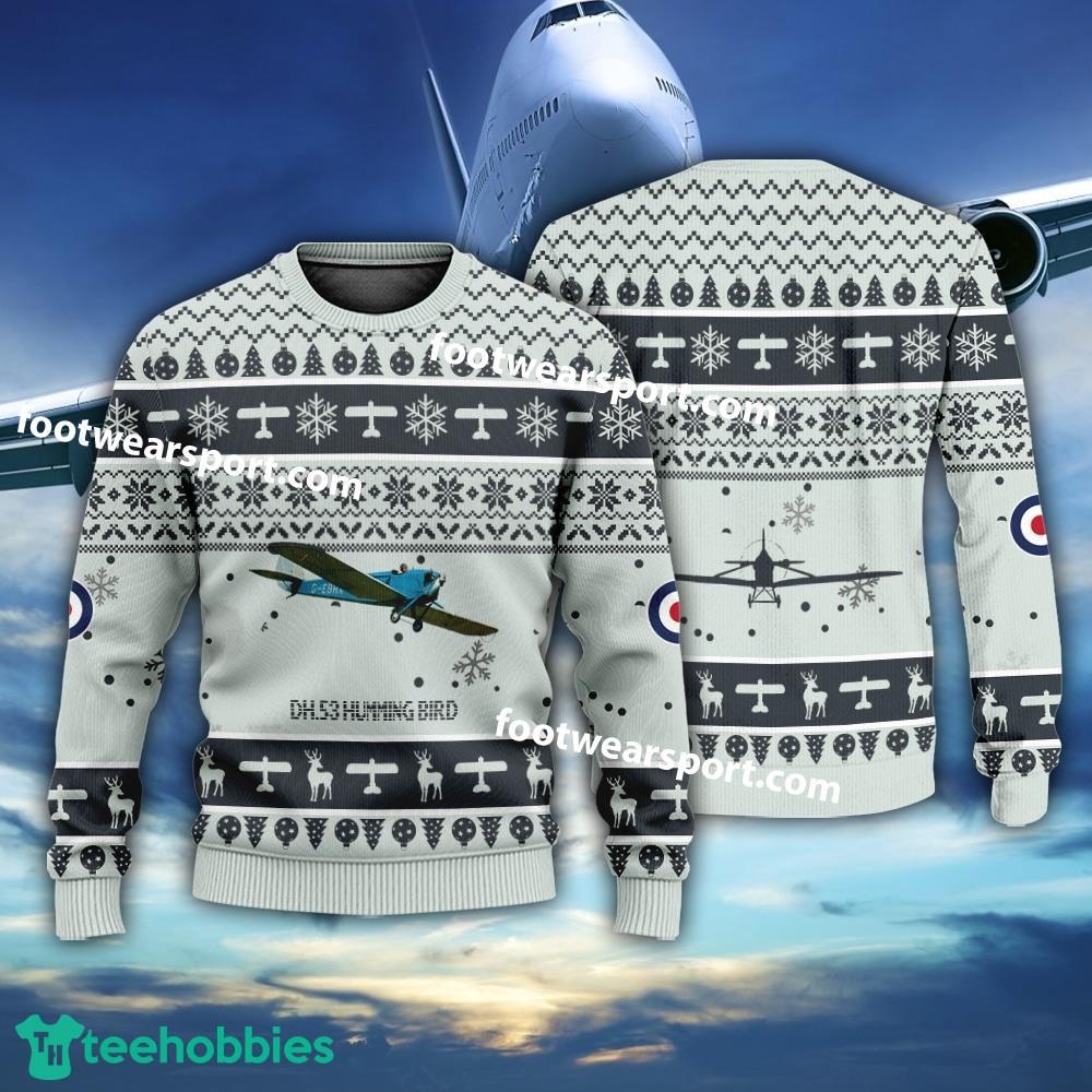 Aircraft De Havilland DH.53 Humming Bird DH53 Christmas 3D Sweater Gift For Adult