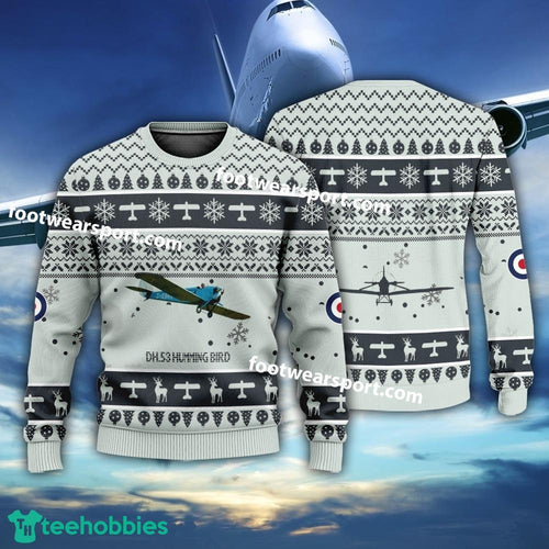 Aircraft De Havilland DH.53 Humming Bird DH53 Christmas 3D Sweater Gift For Adult