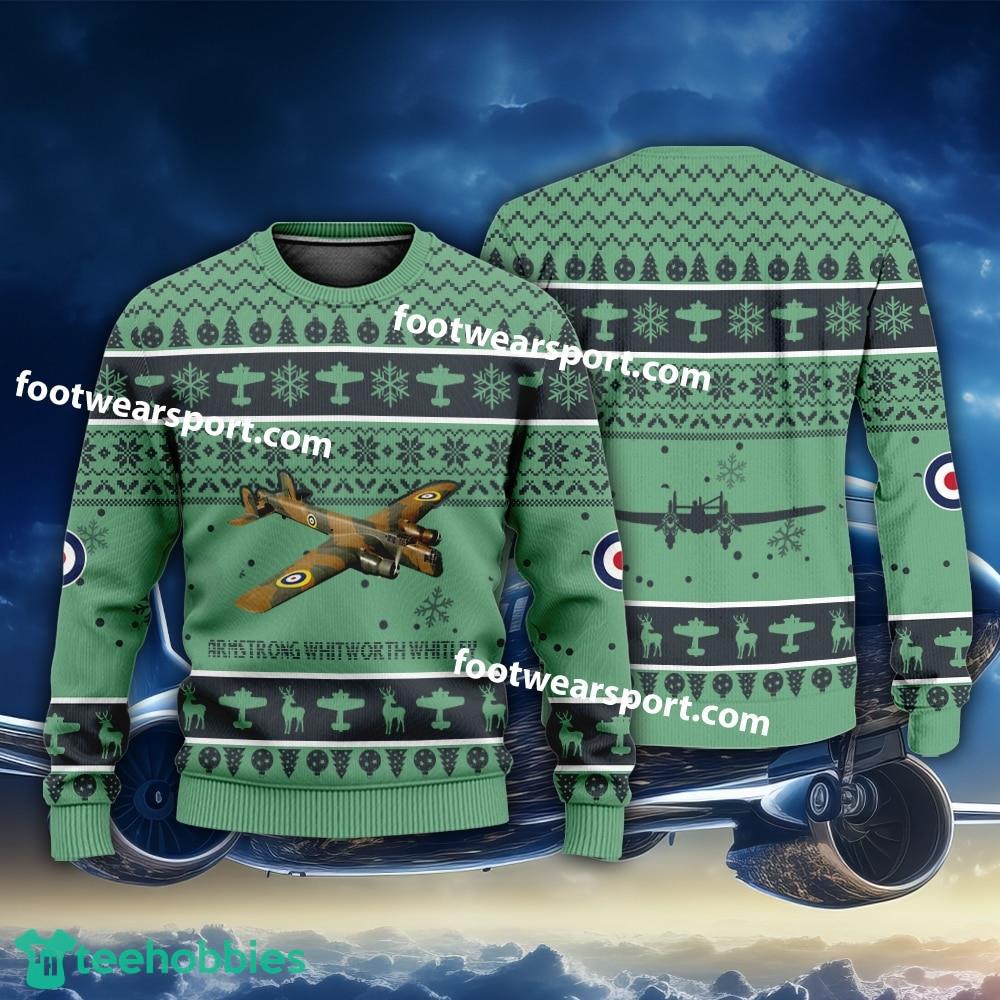 Aircraft Drawing Armstrong Whitworth Whitley Christmas Sweater Gift Veteran