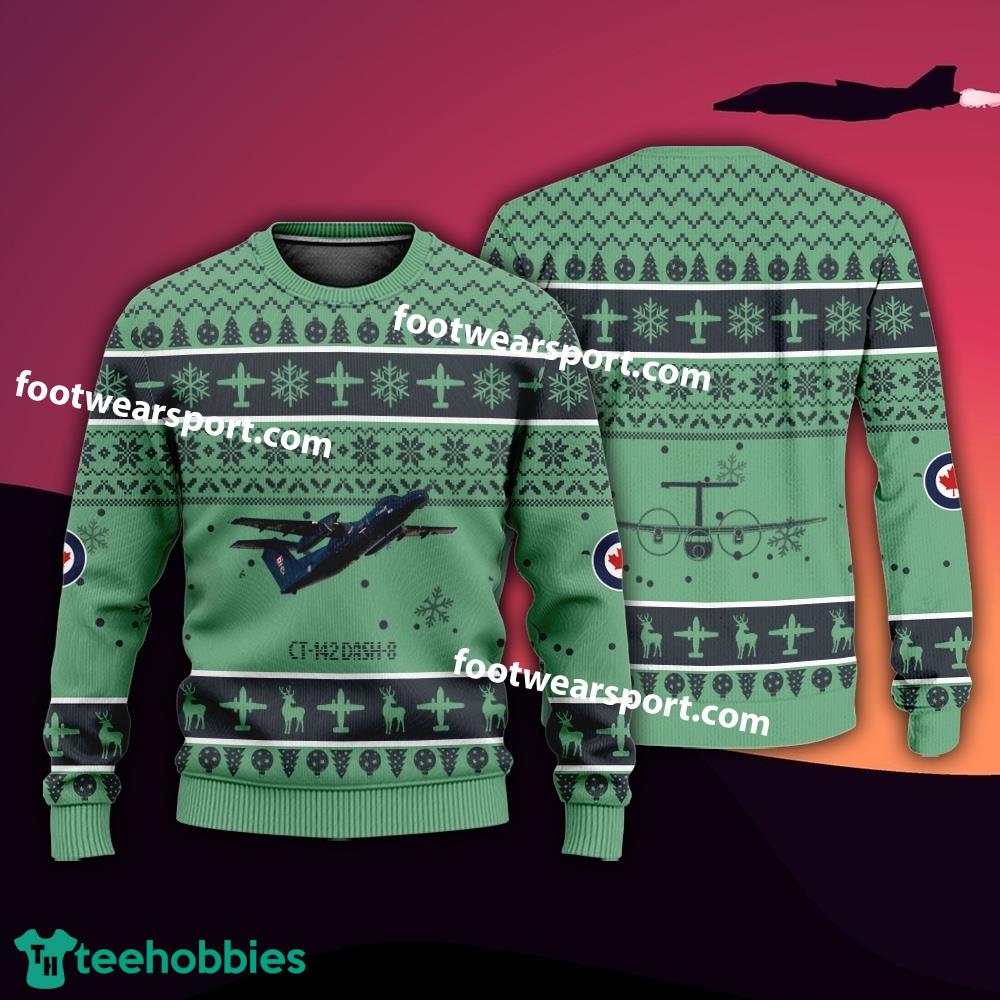 Aircraft Drawing CT-142 Dash-8 CT142 Dash8 Xmas 3D Sweater Gift For Adult