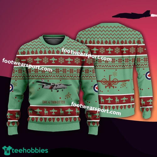 Aircraft Drawing DHC-6 Twin Otter DHC6 Xmas Sweater For Men Women