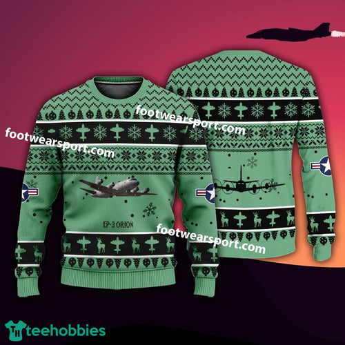 Aircraft Drawing EP-3 Orion EP3 US Navy Xmas Sweater Gift Veteran