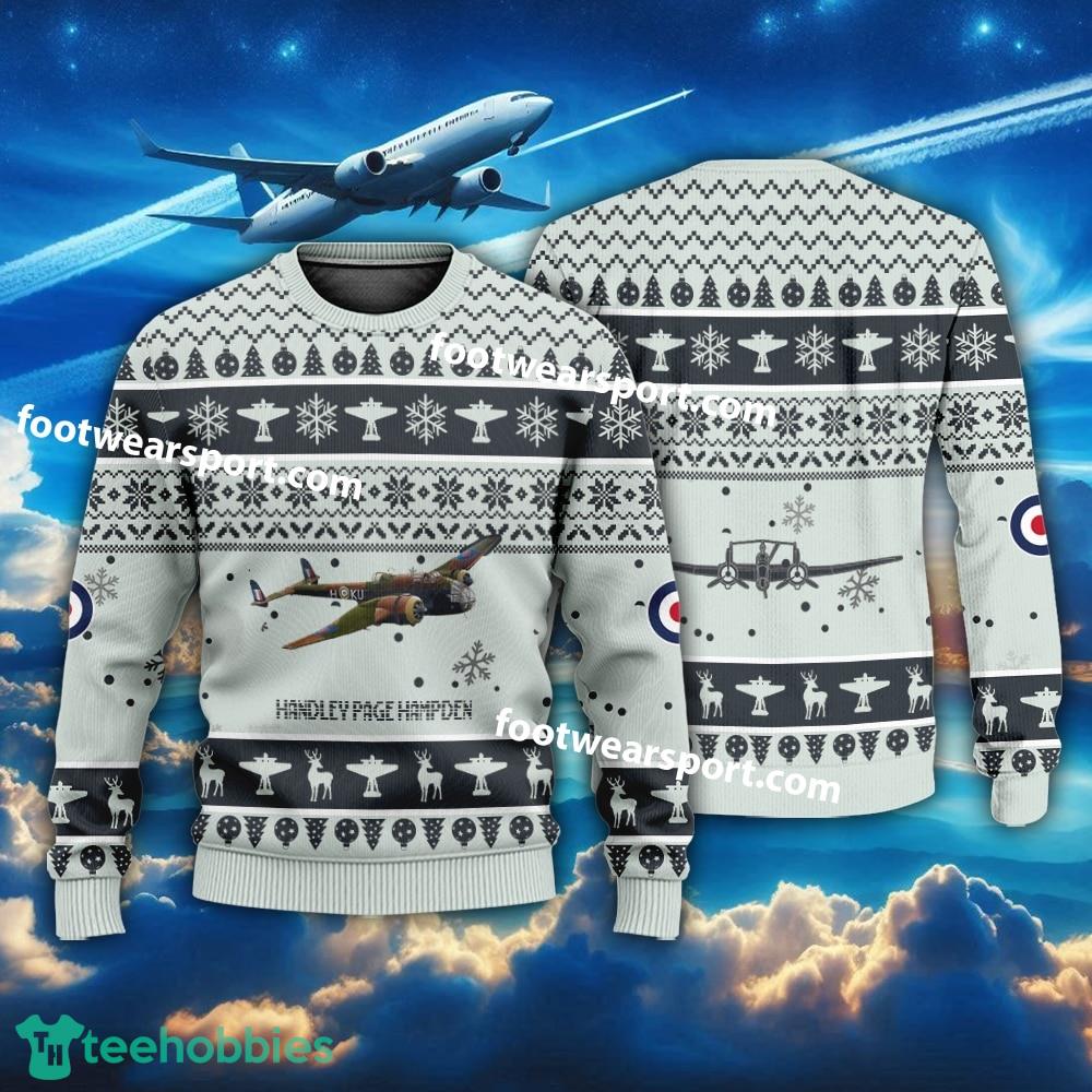 Aircraft Drawing Handley Page Hampden Christmas 3D Sweater Gift For Adult