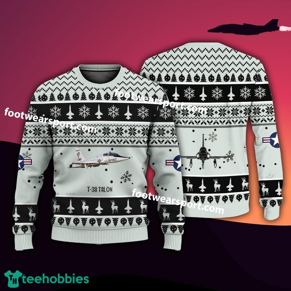 Aircraft Drawing T-38 Talon T38 US Air Force Xmas Sweater Gift Christmas