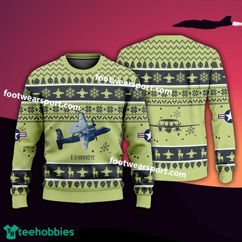 Aircraft E-2 Hawkeye E2 US Navy Christmas Sweater Gift Christmas