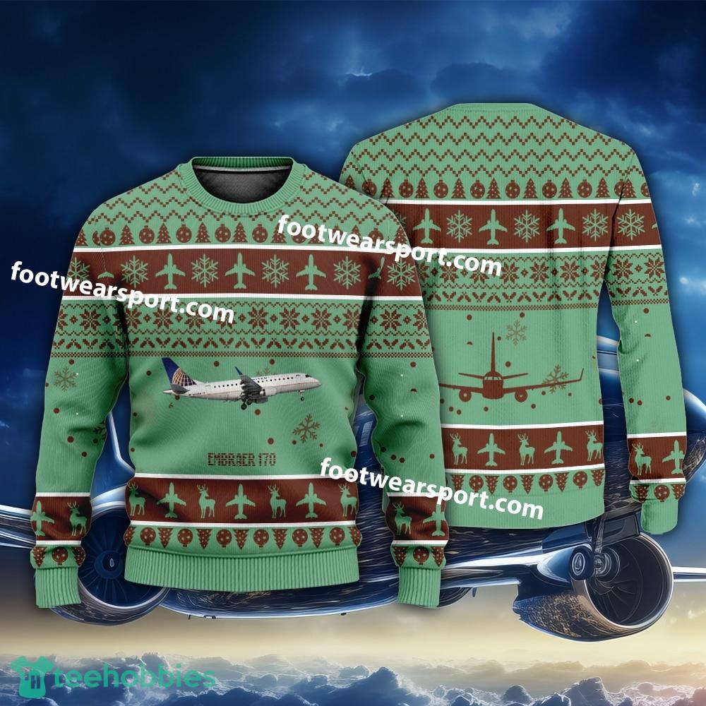Aircraft Embraer 170 Christmas Sweater AOP Gift Holidays