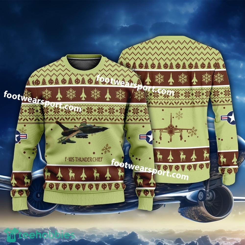 Aircraft F-105 Thunderchief F105 US Air Force Christmas Sweater Gift Veteran