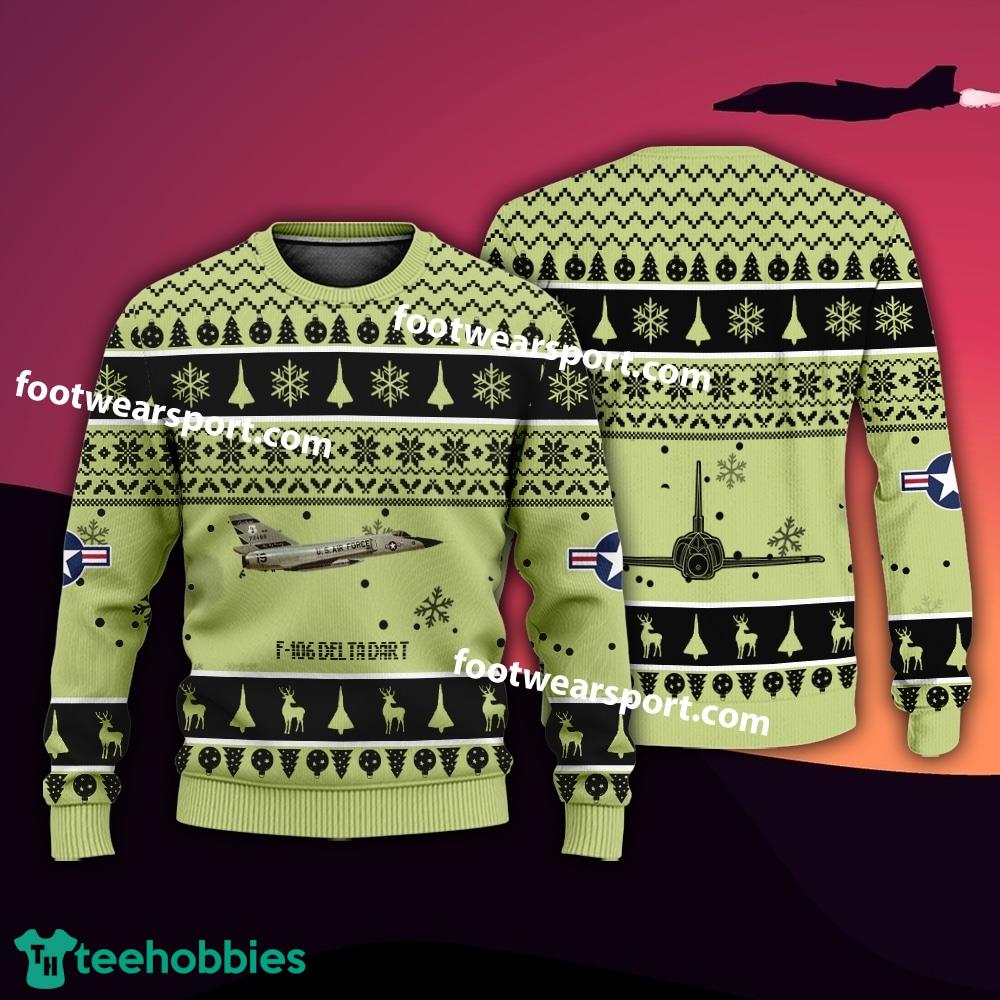 Aircraft F-106 Delta Dart F106 US Air Force Xmas Sweater For Men Women