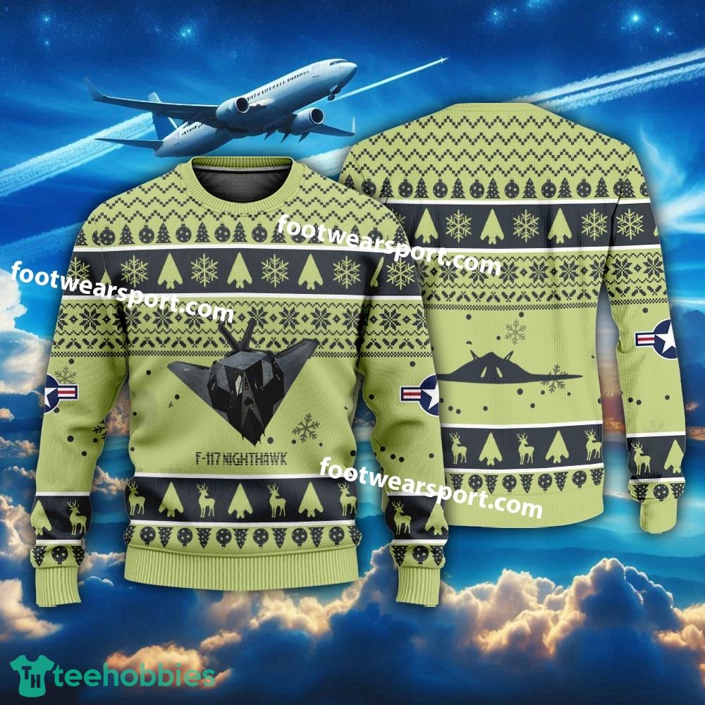 Aircraft F-117 Nighthawk F117 US Air Force Christmas 3D Sweater Gift For Adult
