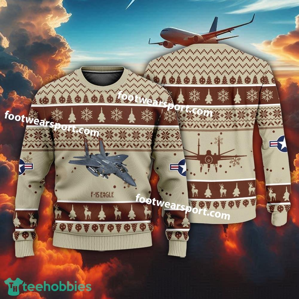 Aircraft F-15 Eagle F15 US Air Force Christmas Sweater Gift Christmas