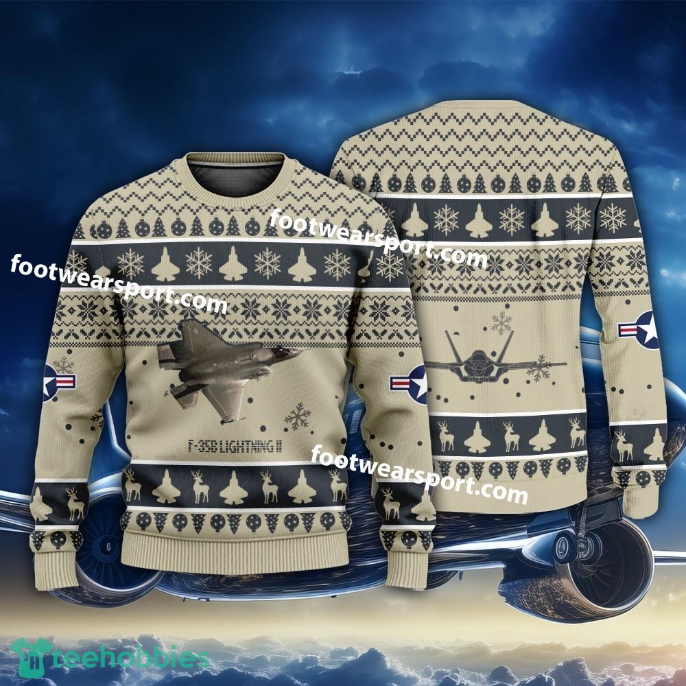 Aircraft F-35B Lightning II F35B US Air Force Xmas Sweater Gift Veteran