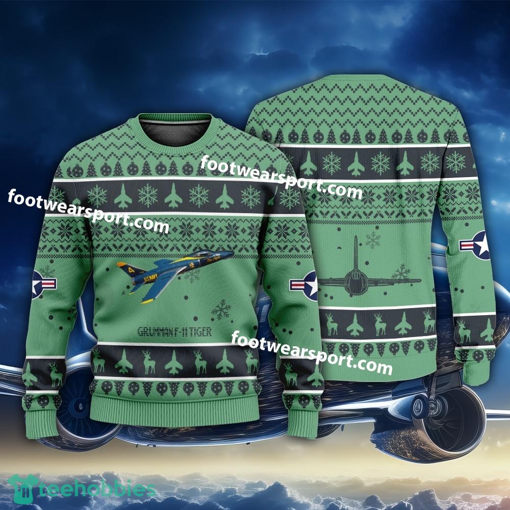 Aircraft Grumman F-11 Tiger F11 US Navy Christmas 3D Sweater Gift For Adult