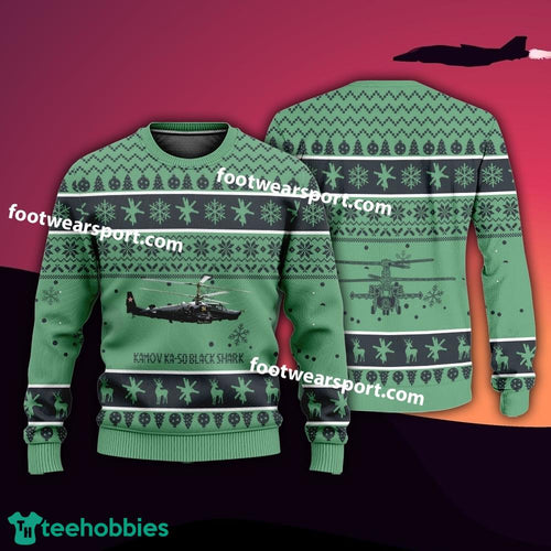 Aircraft Kamov Ka-50 Black Shark KA50 Xmas Sweater For Men Women