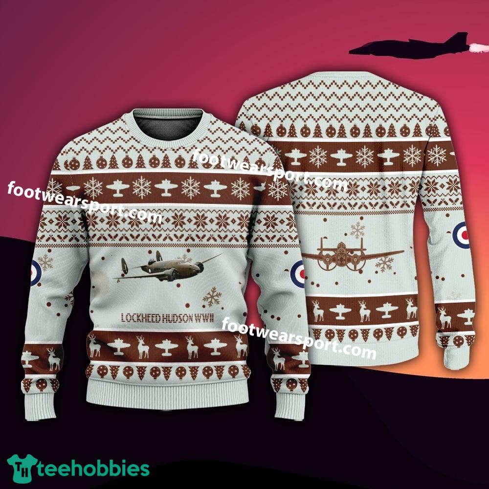 Aircraft Lockheed Hudson WWII Christmas Sweater Gift Christmas
