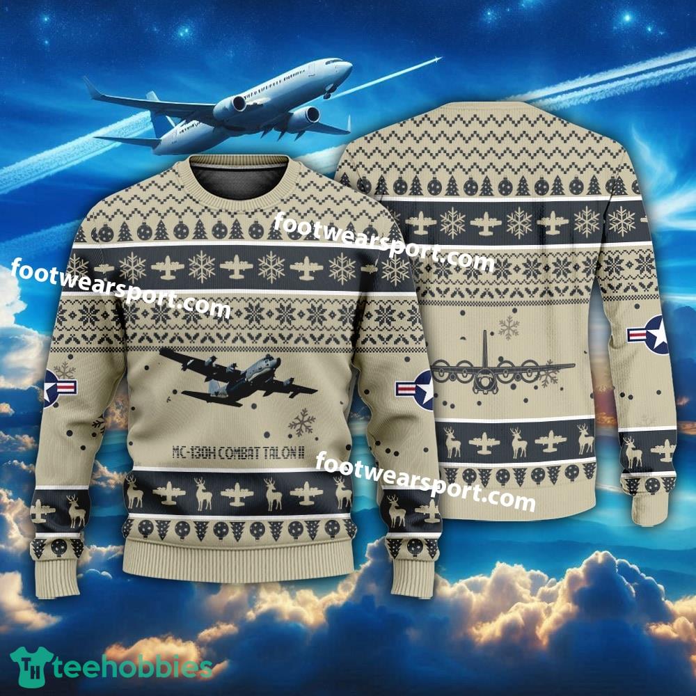 Aircraft MC-130H Combat Talon II MC130H US Air Force Christmas Sweater AOP Gift Holidays