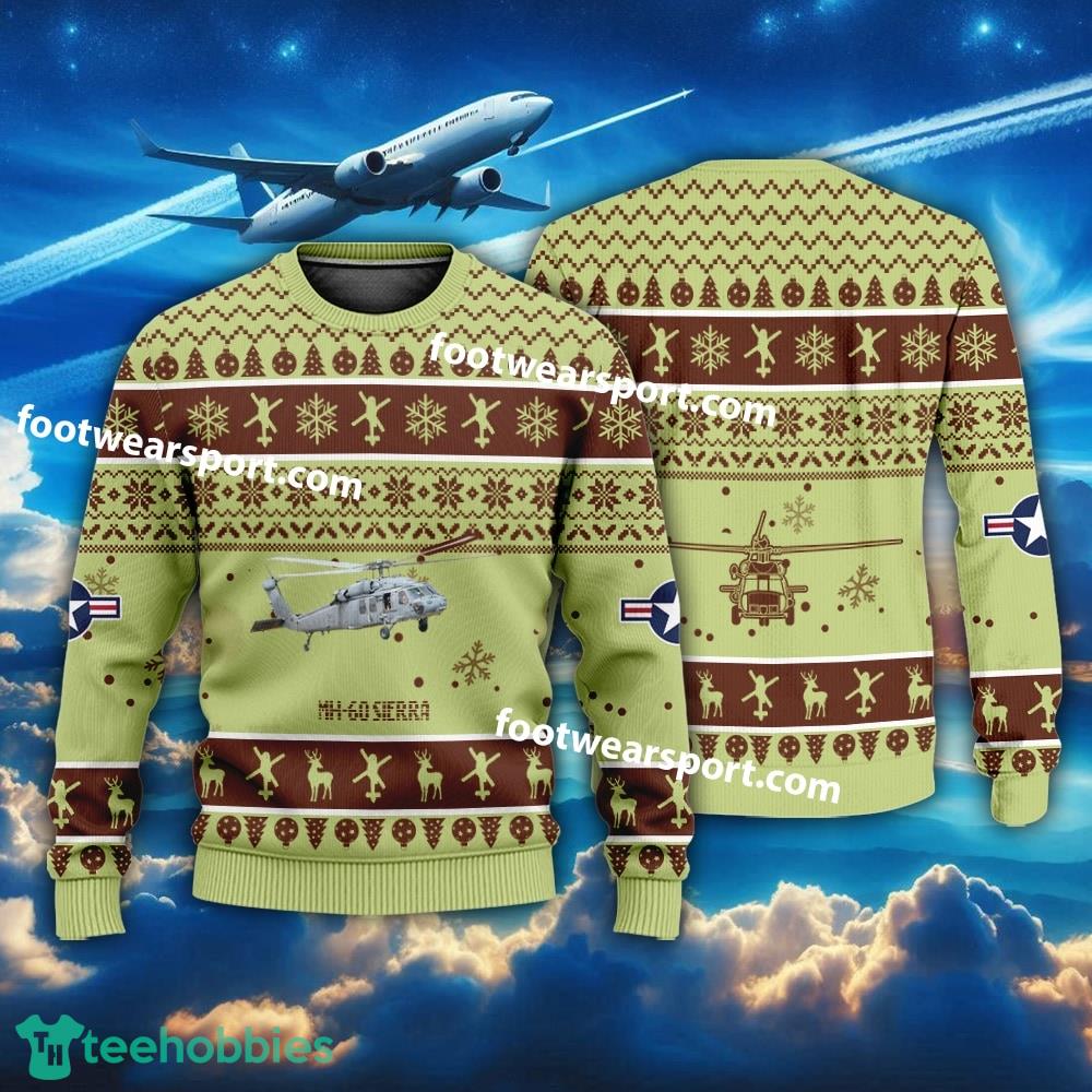 Aircraft MH-60 Sierra MH60 US Navy Christmas Sweater Gift Veteran