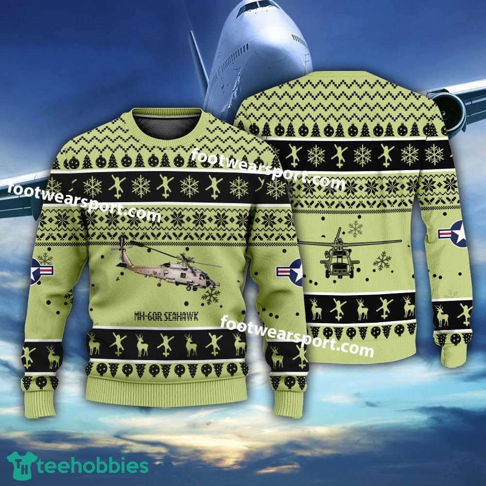 Aircraft MH-60R Seahawk MH60R US Navy Christmas Sweater For Men Women