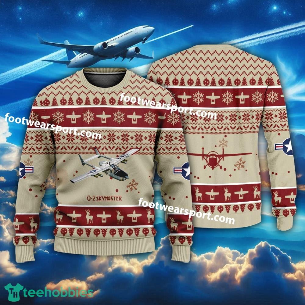 Aircraft O-2 Skymaster O2 US Air Force Christmas Sweater For Men Women