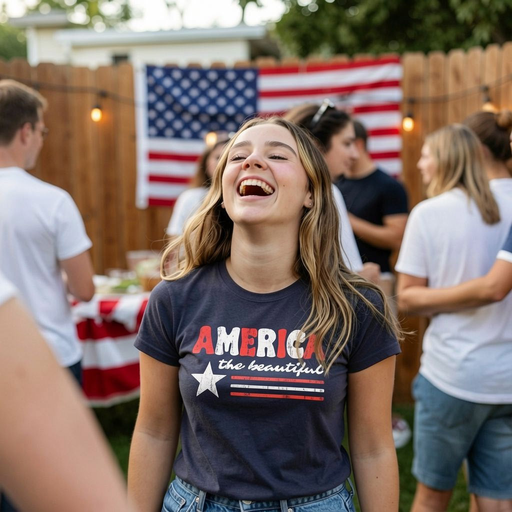 America The Beautiful Women's T Shirt