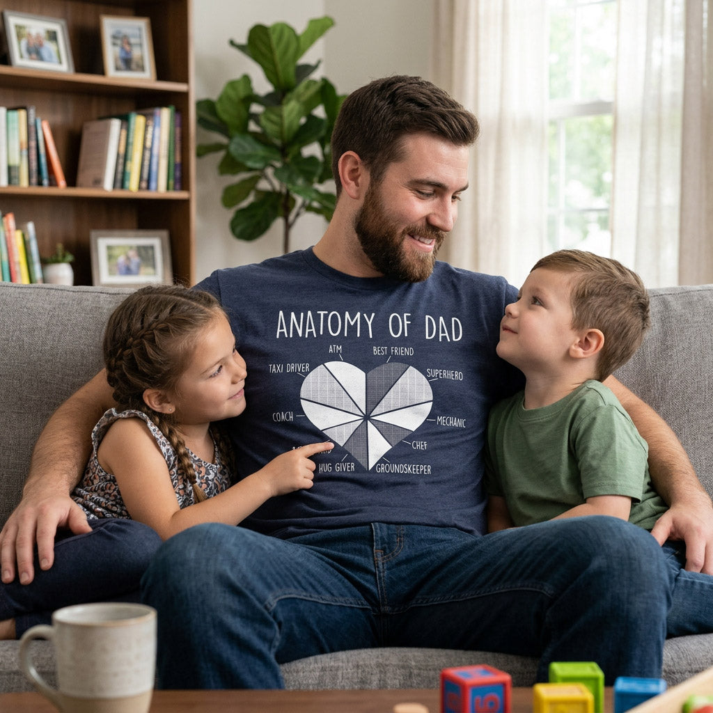 Anatomy Of Dad Men's T Shirt