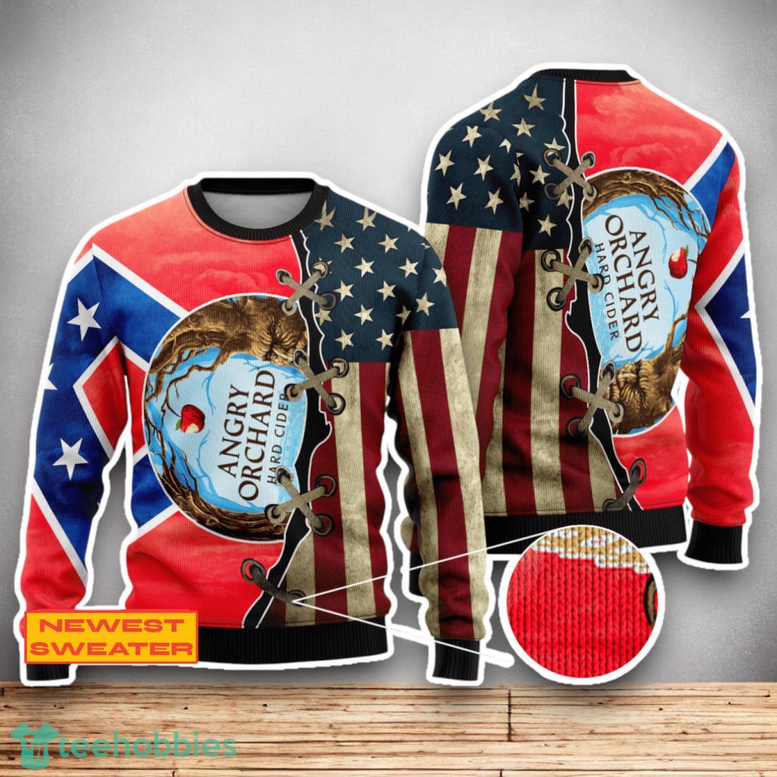 Angry Orchard USA Flag 3D Sweater For Men Women