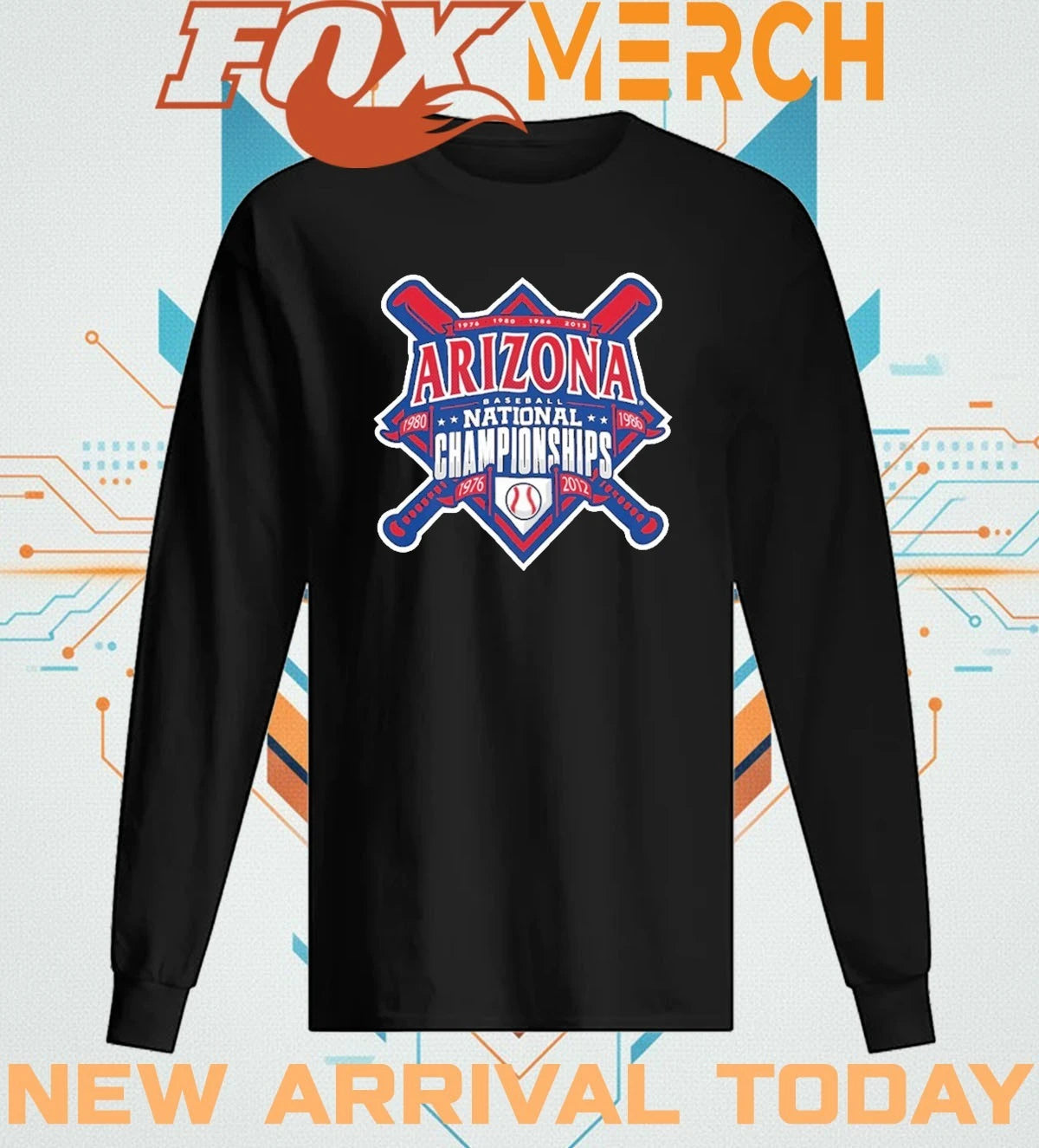 Arizona baseball 1976 night national Champions t-shirt