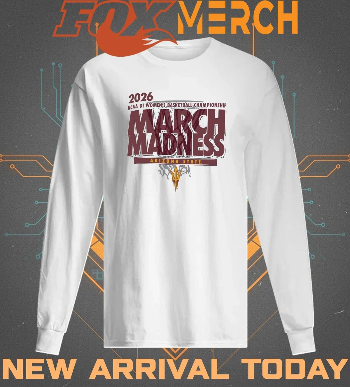 Arizona State Sun Devils 2026 NCAA DI Women’s Basketball Championship March Madness t-shirt