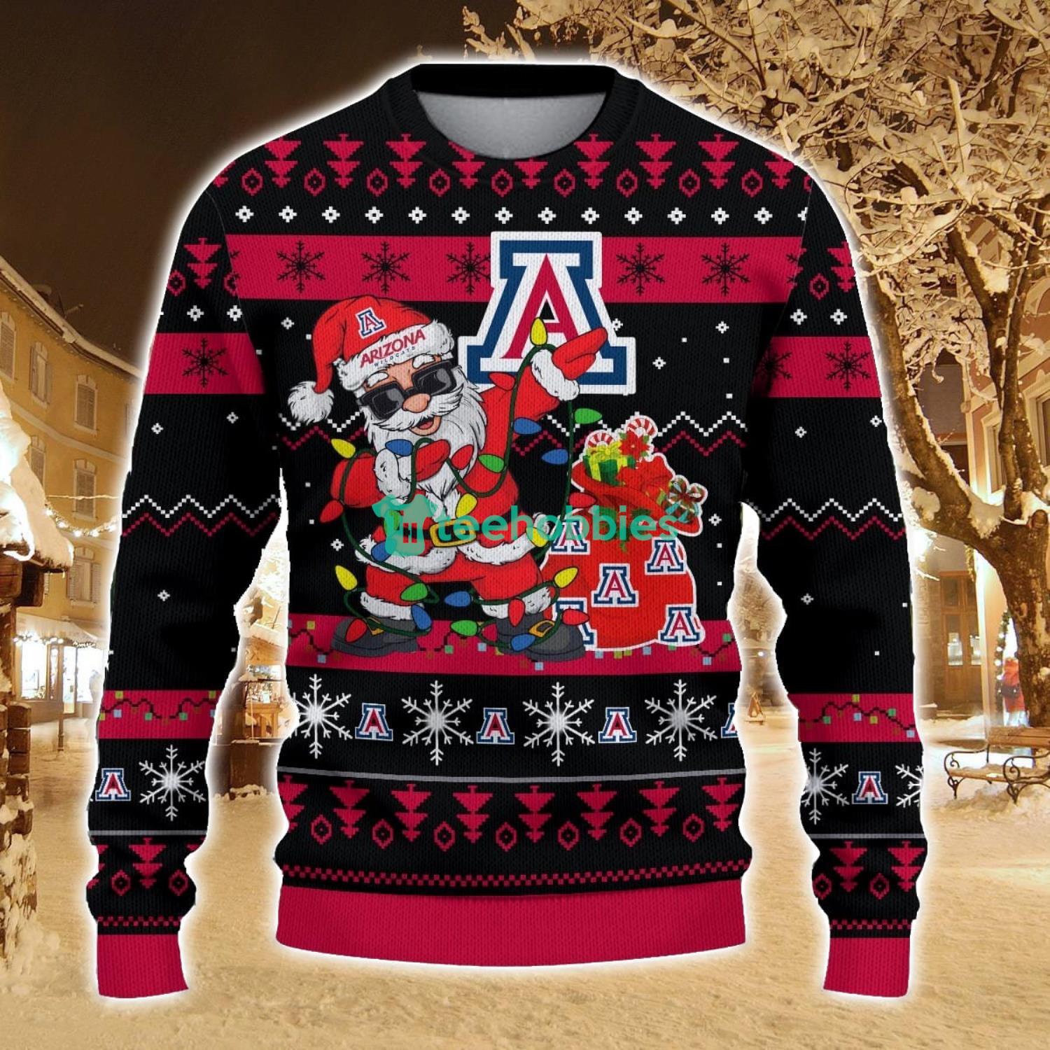 Arizona Wildcats Santa Claus Ugly Christmas Sweater All Printed Sweater For Fans Gift Ideas