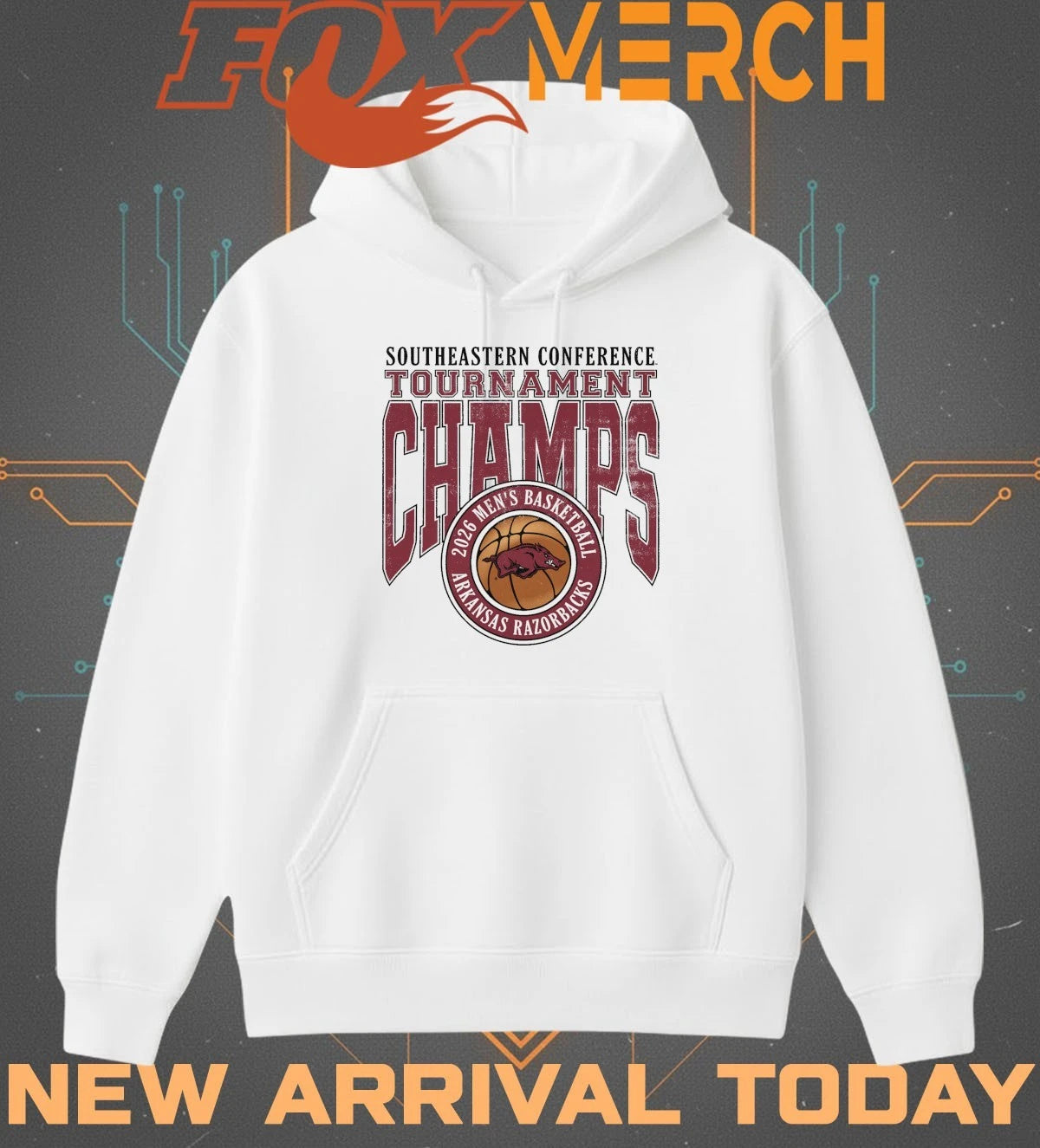 Arkansas Razorbacks 2026 Men’s Basketball Southeastern Conference Tournament Champs t-shirt