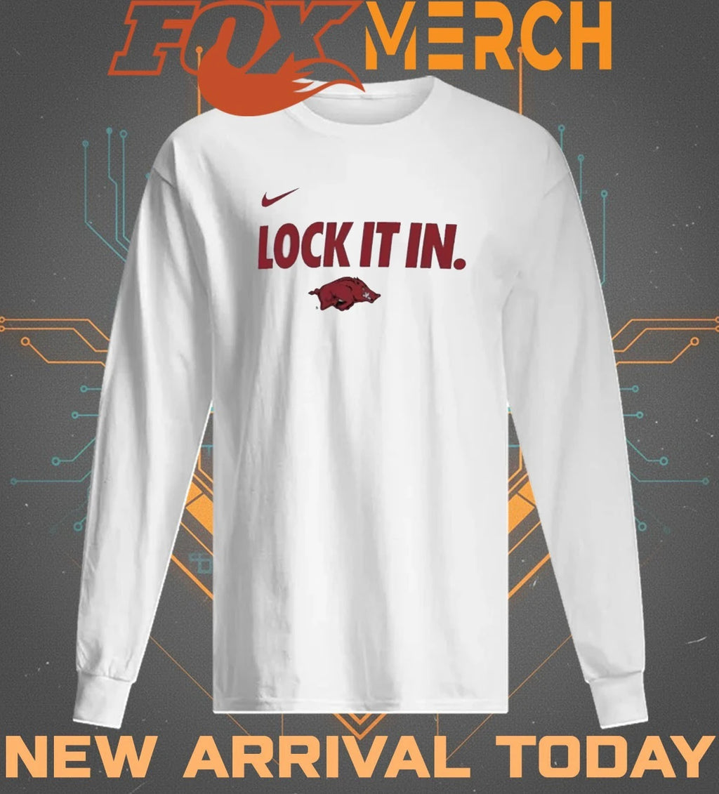 Arkansas Razorbacks Lock It In 2026 On-Court Bench Legend Dri-FIT t-shirt