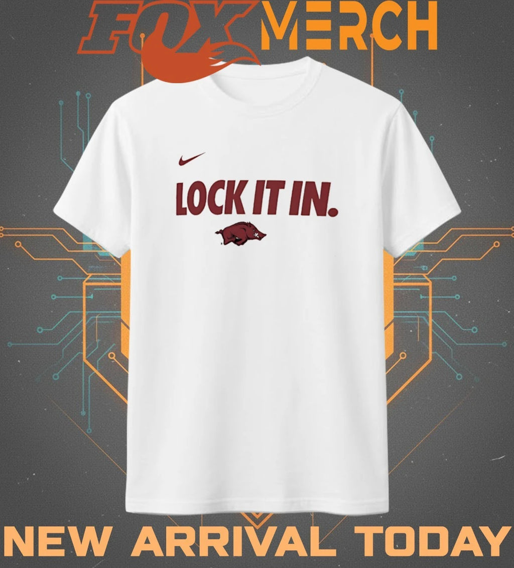 Arkansas Razorbacks Lock It In Basketball Postseason Bench t-shirt