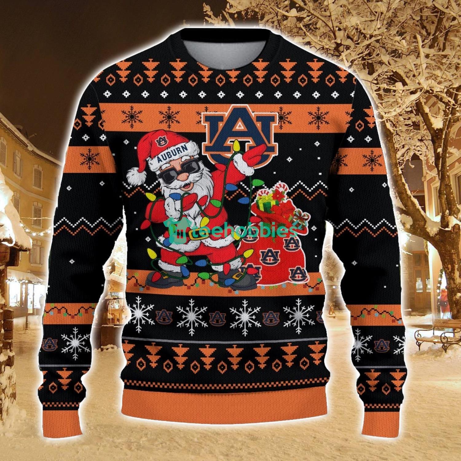 Auburn Tigers Santa Claus Ugly Christmas Sweater All Printed Sweater For Fans Gift Ideas