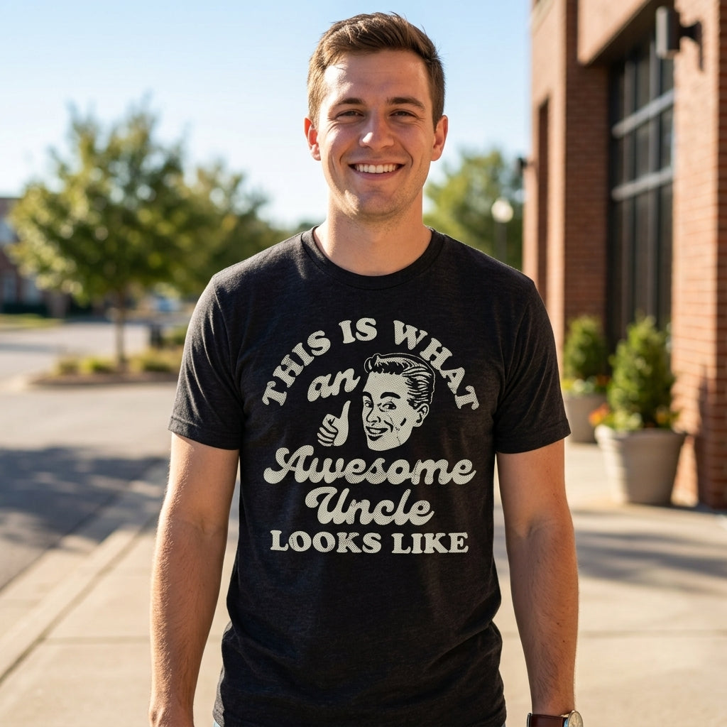This Is What An Awesome Uncle Looks Like Men's T Shirt