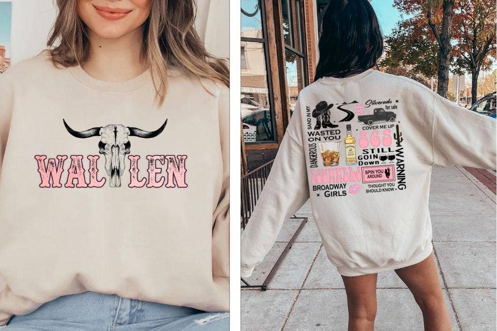 Country Western Music Concert Graphic Tee Hoodie, Sweatshirt | PodTeesHub.com