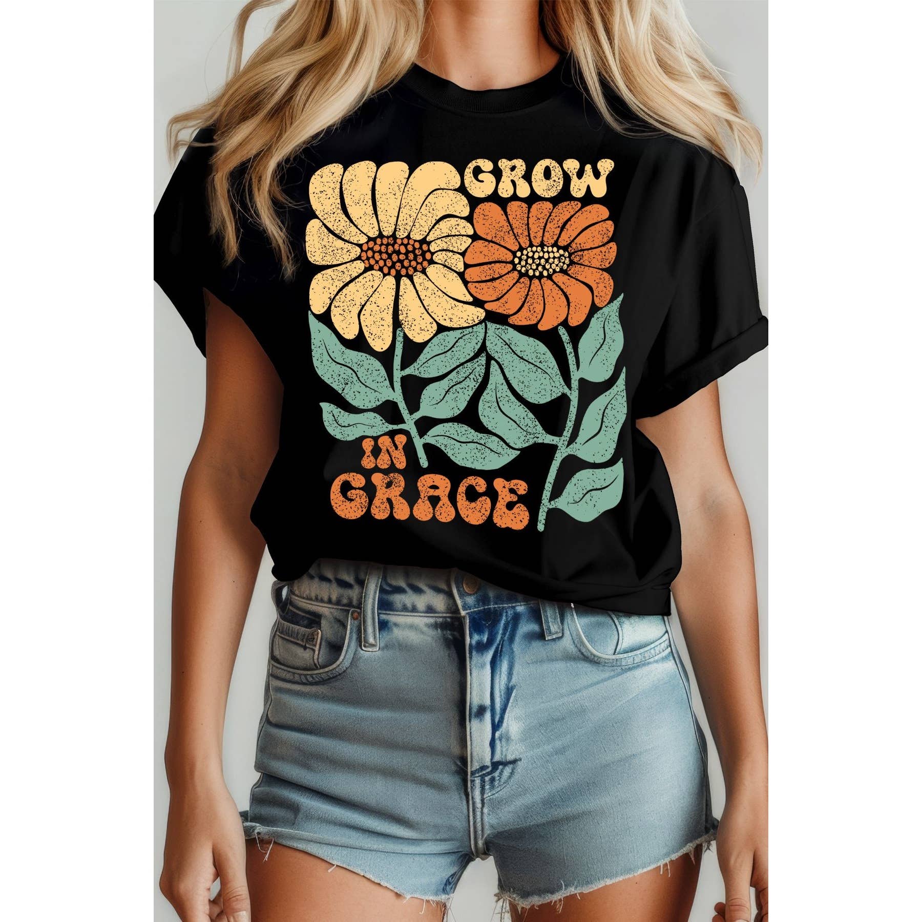 Grow in Grace - Short Sleeve Tee Hoodie, Sweatshirt | PodTeesHub.com