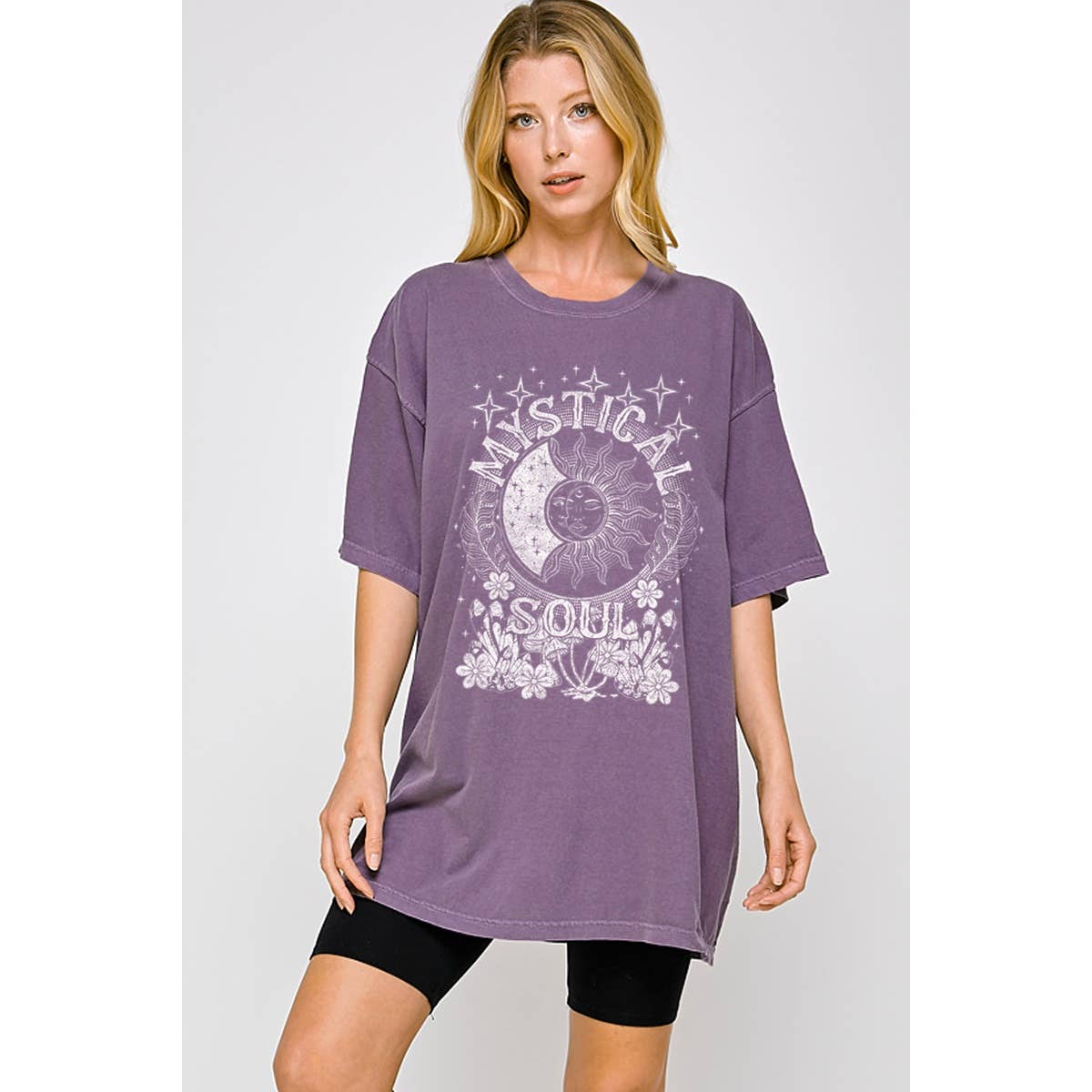 Mystical Soul  Vintage Graphic Oversized Tee Hoodie, Sweatshirt | PodTeesHub.com