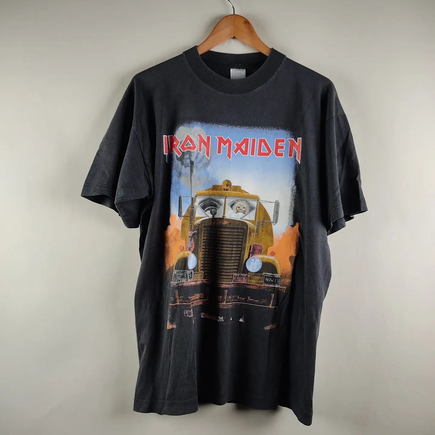 Iron Maiden X Vintage 1993 Iron Maiden A Real Live One Tour T-Shirts, Hoodie, Sweatshirt | PodTeesHub.com