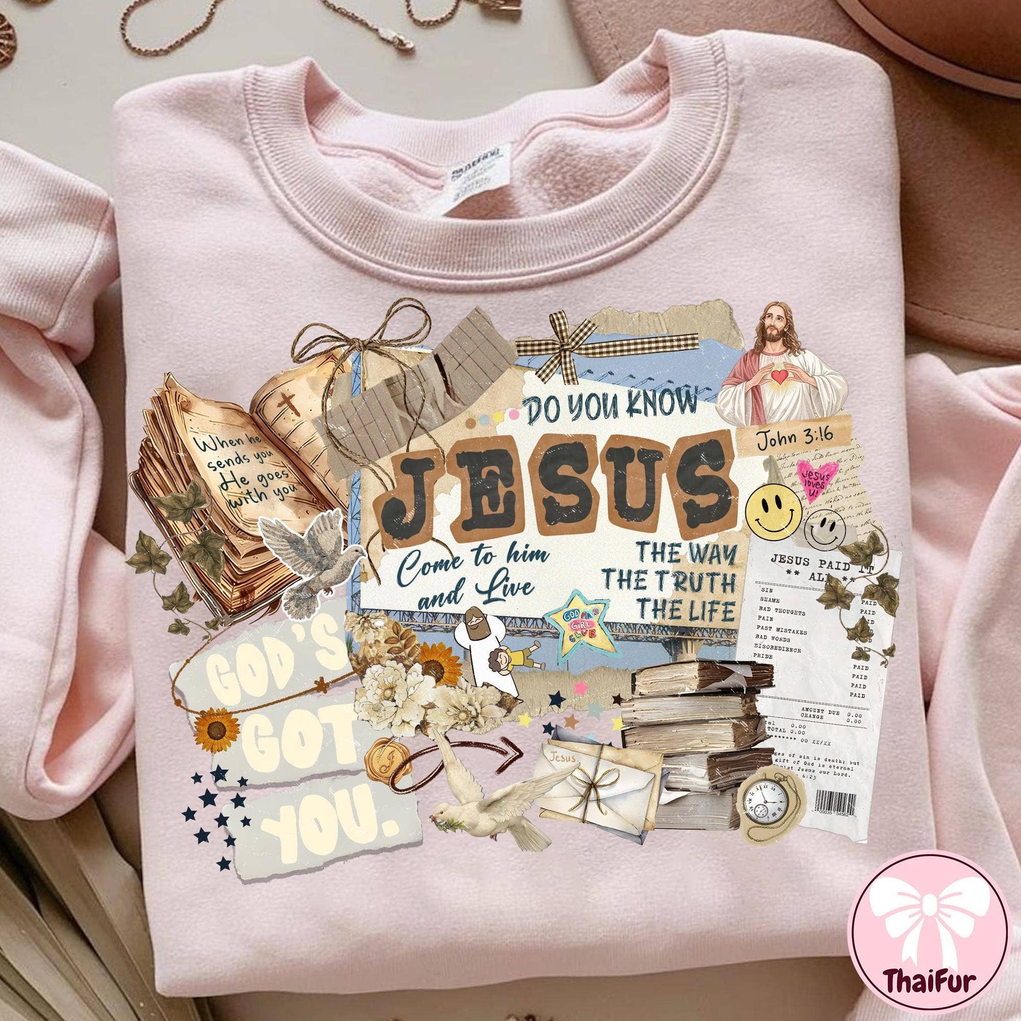 God's Love Faith Collage Heat Transfer Shirt Hoodie, Sweatshirt | PodTeesHub.com
