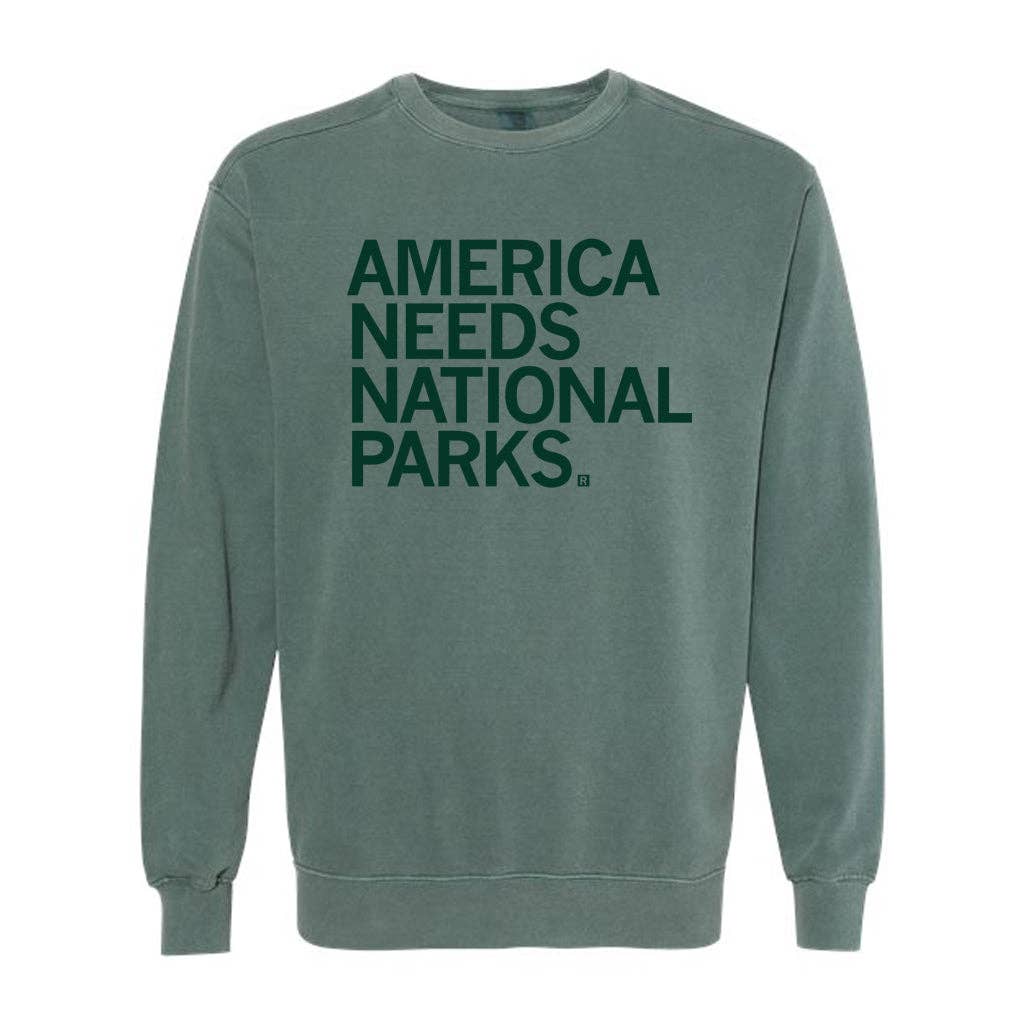 America Needs National Parks Crew Sweatshirt T-Shirts, Hoodie | PodTeesHub.com