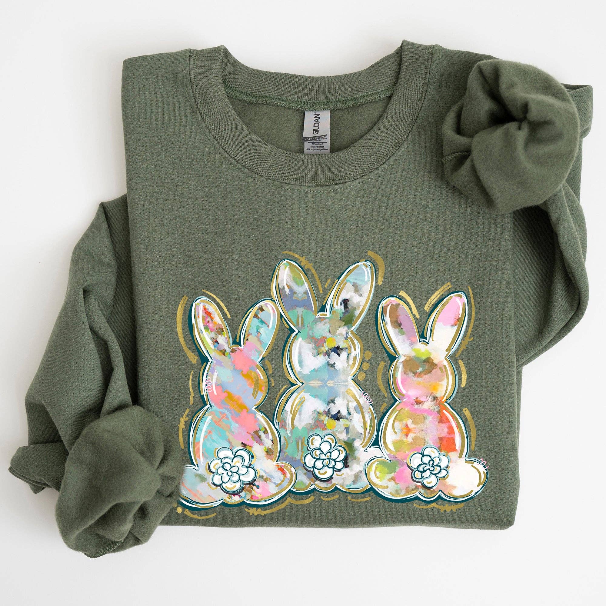 Brushstroke, Easter, Peter Cottontail Watercolor Sweatshirt T-Shirts, Hoodie | PodTeesHub.com