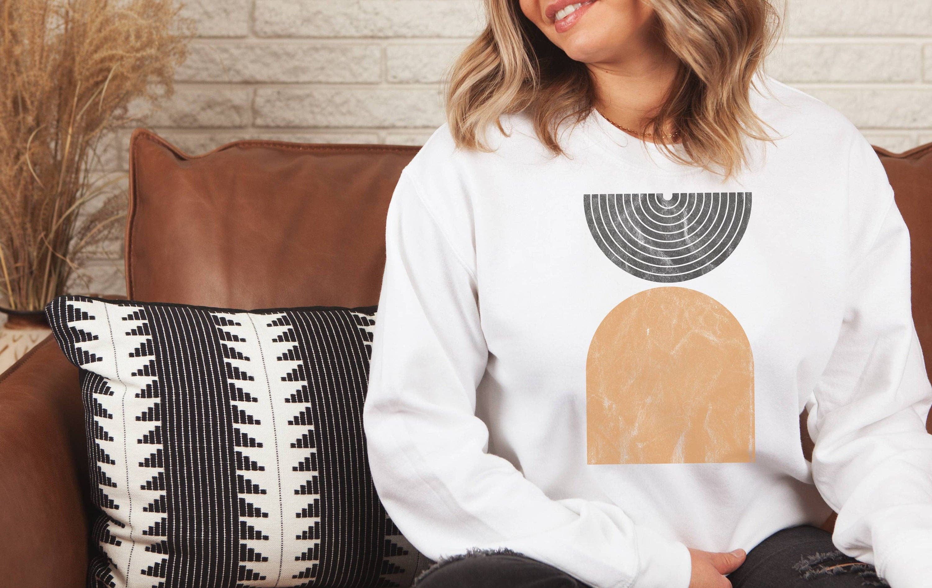 Modern #1 Crew Neck Sweatshirt | Fall Sweater T-Shirts, Hoodie | PodTeesHub.com