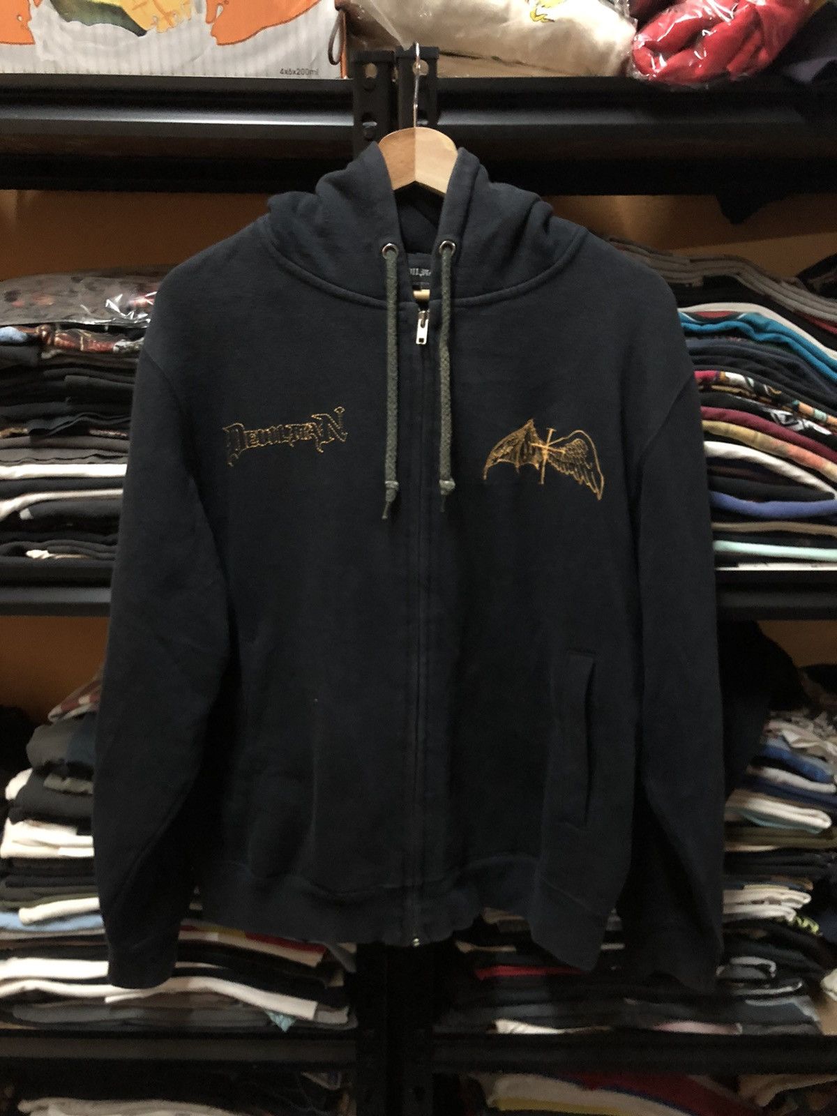 Japanese Brand X Vintage Rare Vintage Devilman Anime Zipper Hoodie T-Shirts, Sweatshirt | PodTeesHub.com