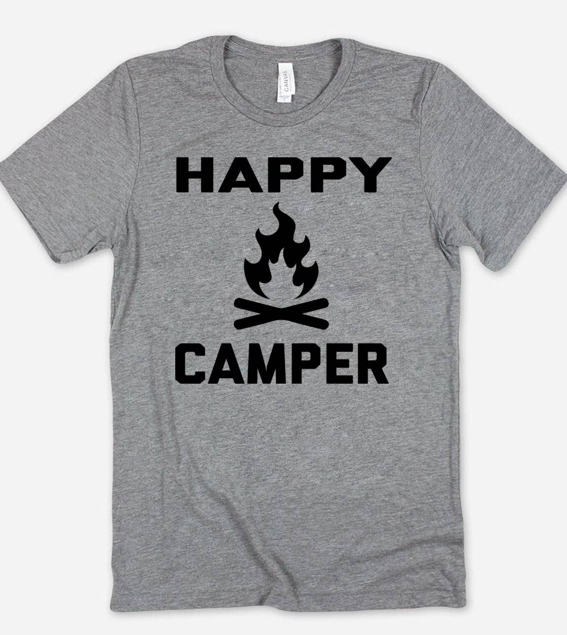 Happy Camper - Camping Camp Happy Fun Silly Fire T-Shirt Hoodie, Sweatshirt | PodTeesHub.com