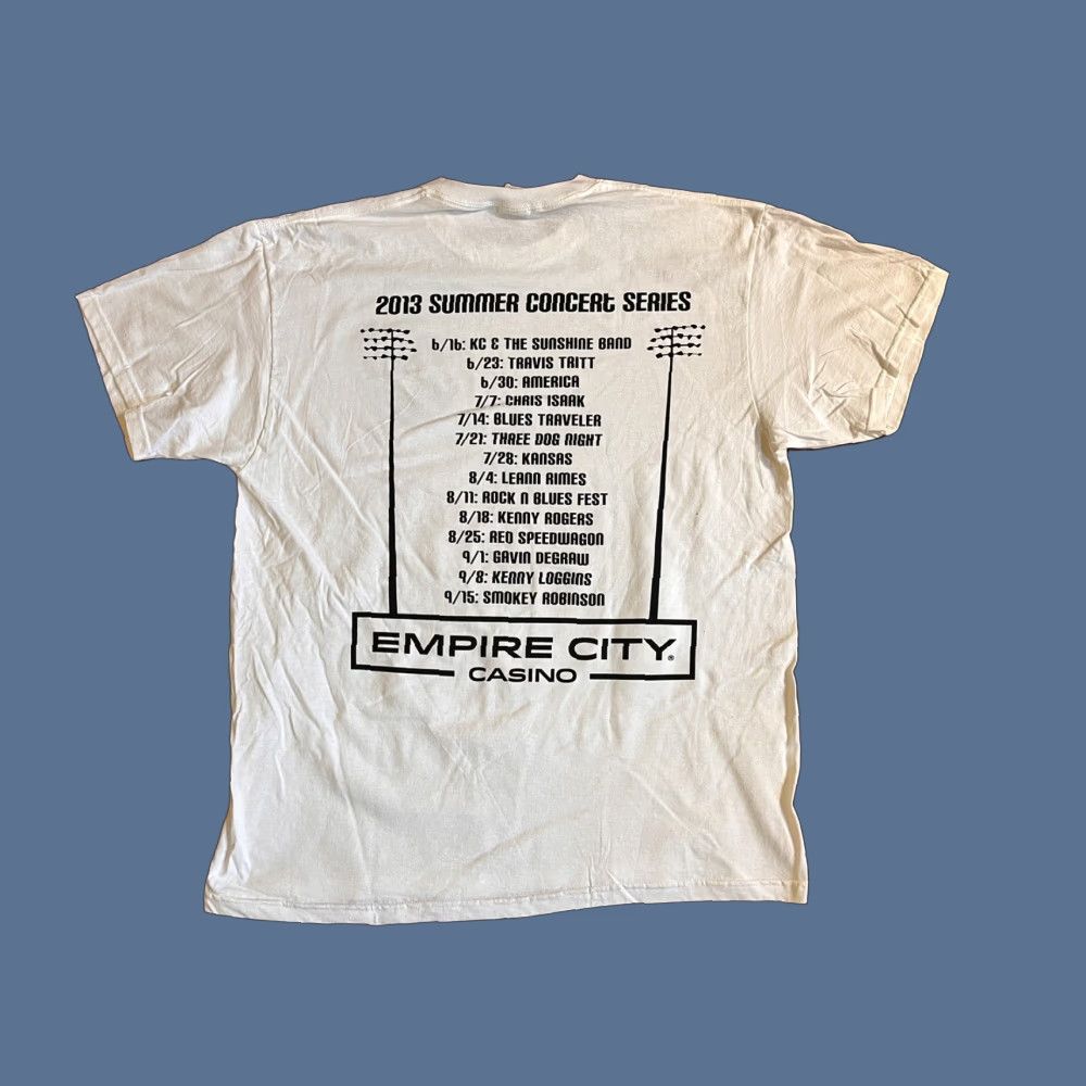 Fruit Loom Empire City Casino Summer Concert 2013 Shirt S Xl White Print T T-Shirts, Hoodie, Sweatshirt