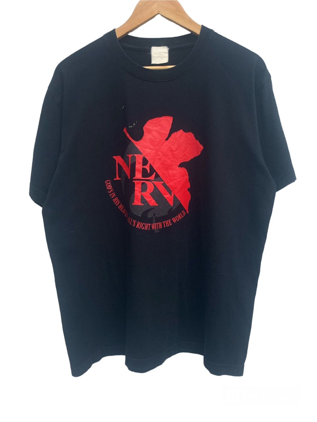 Japanese Brand X Vintage Vintage Neon Genesis Evangelion Nerv Anime T-Shirts, Hoodie, Sweatshirt