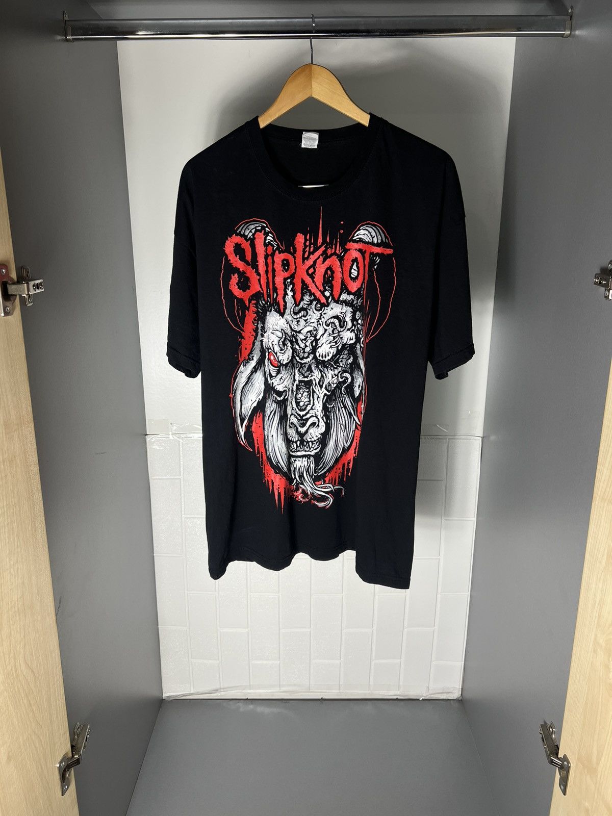 Band Tees Vintage Slipknot Goat World Tour Rock T Shirt Metal Y2k 90s Hoodie, Sweatshirt | PodTeesHub.com