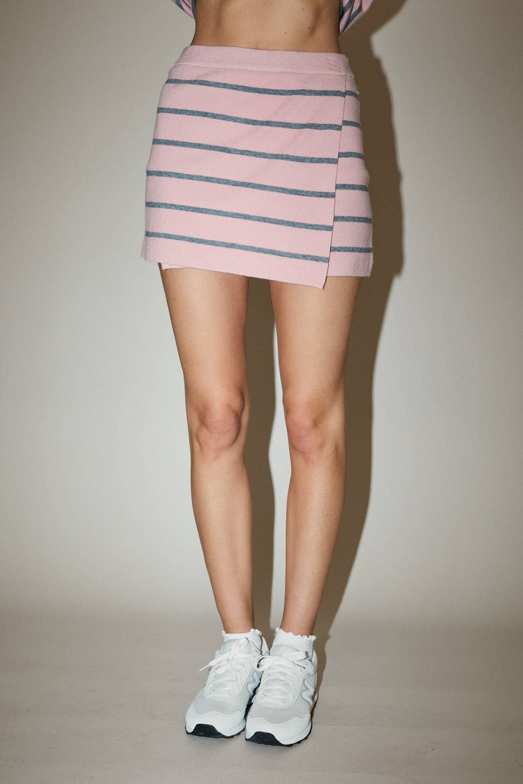 Mid-Rise Stripe Wrap Sweater Skort T-Shirts, Hoodie, Sweatshirt | PodTeesHub.com