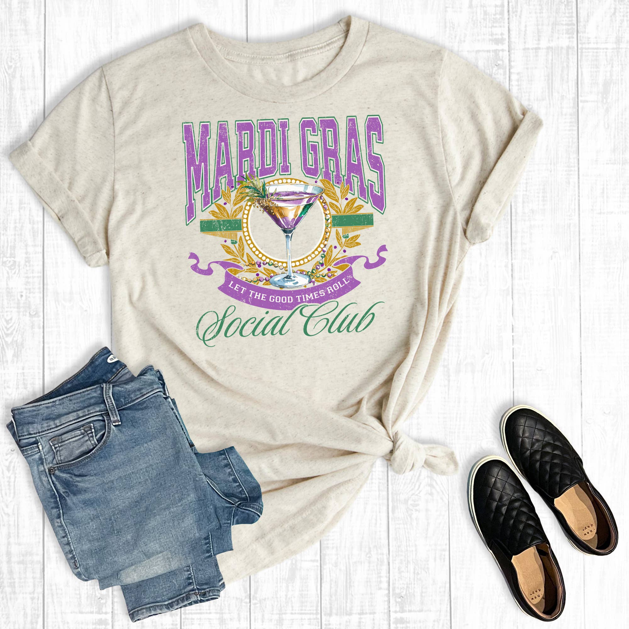 Mardi Gras Social Club Graphic Tee Hoodie, Sweatshirt | PodTeesHub.com