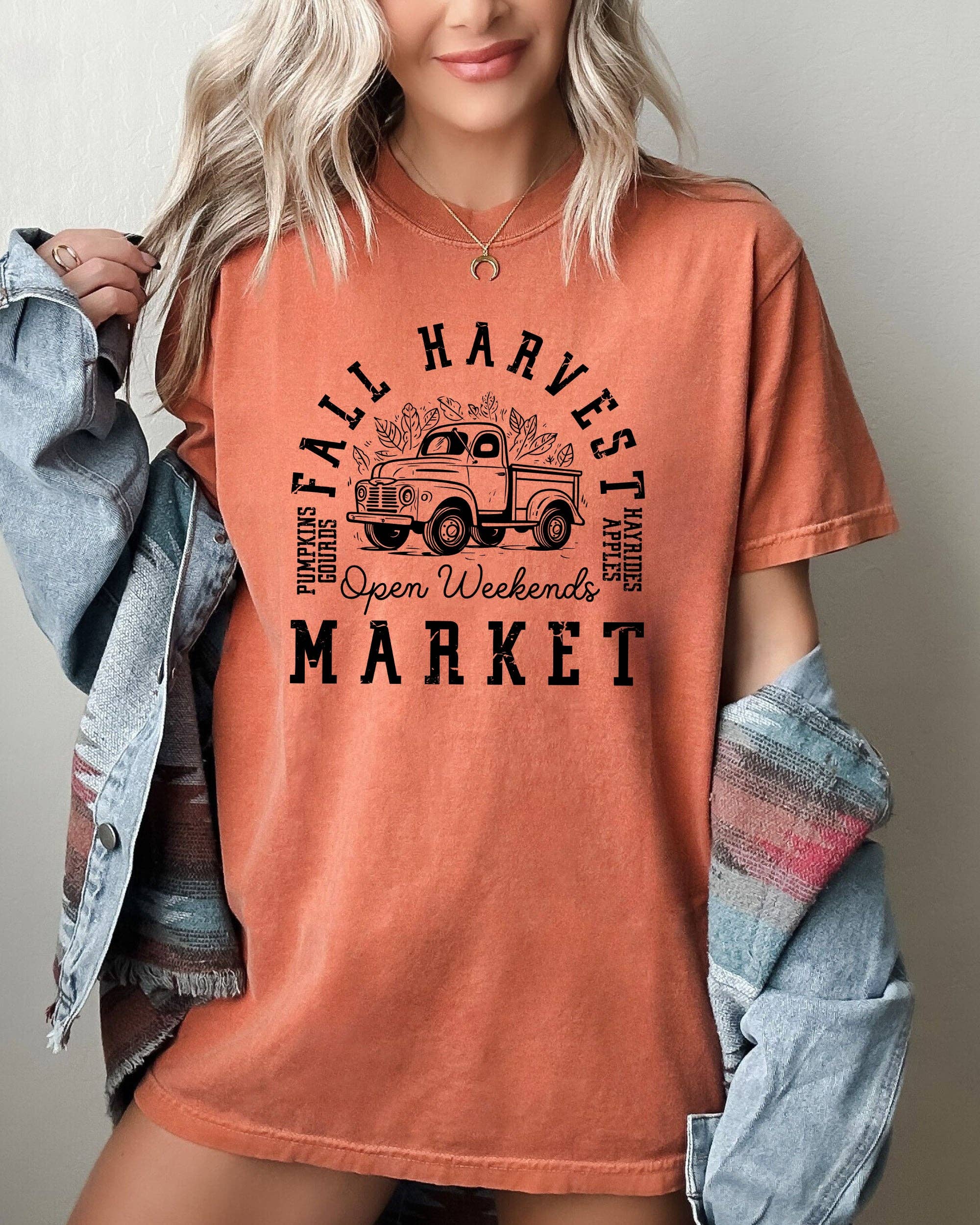 Fall Harvest Market, Pumpkins, Thanksgiving, Halloween Shirt Hoodie, Sweatshirt | PodTeesHub.com